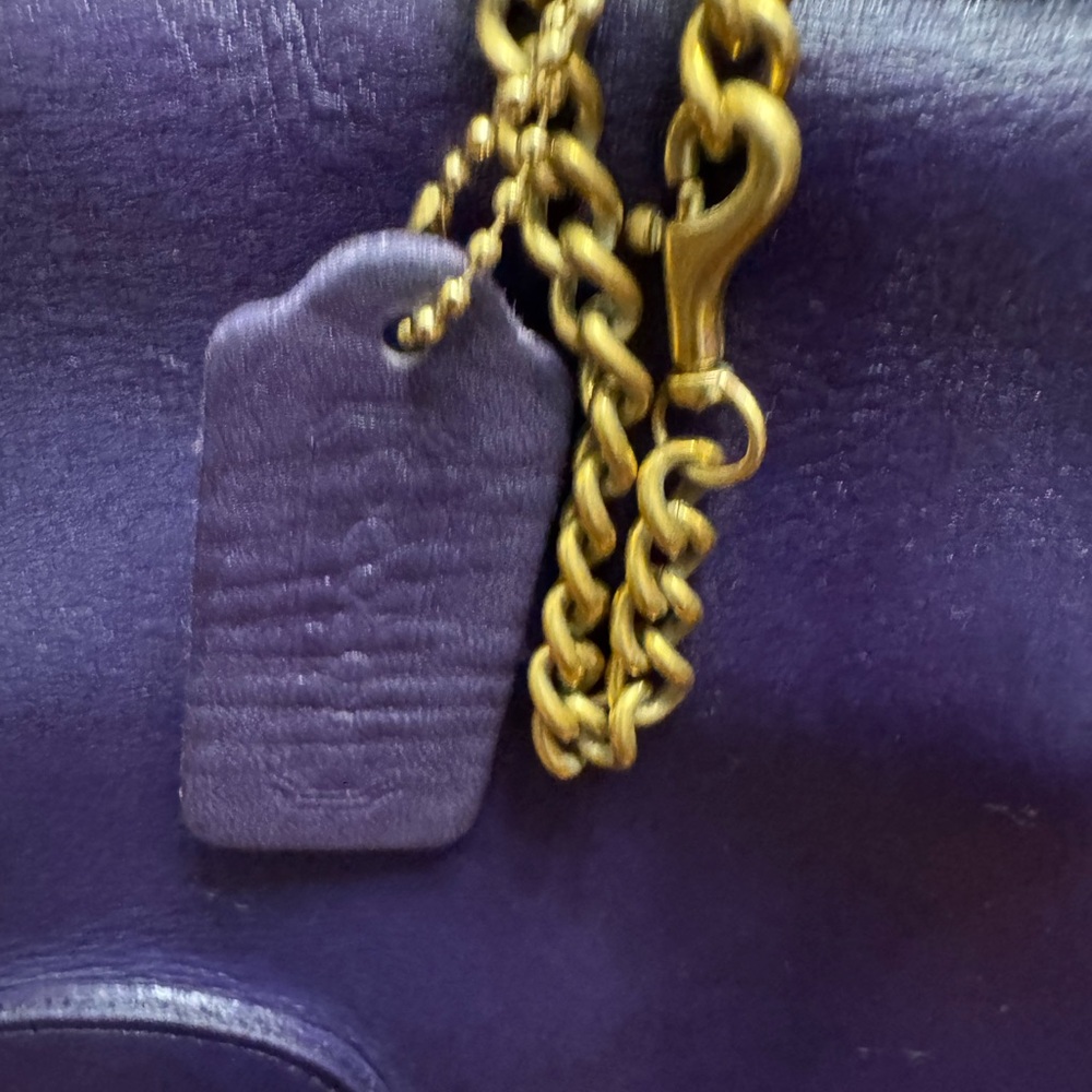 Coach Vintage Station Bag PURPLE Rare - Picture 5 of 12